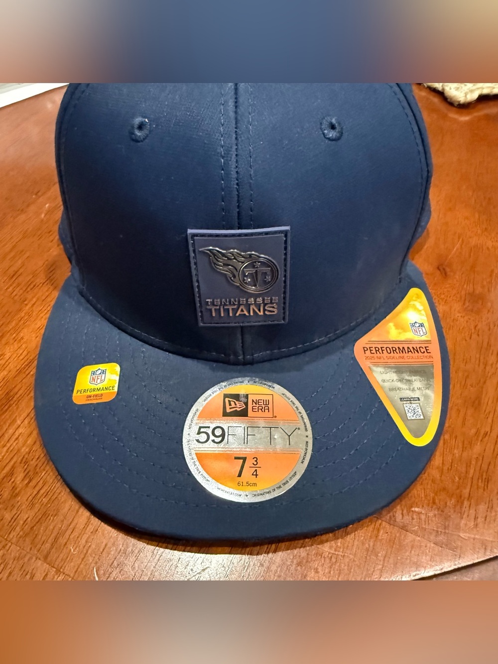 Tennessee Titans 2025 NFL Sideline Collection Hot Weather 59FIFTY Fitted 7 3/4